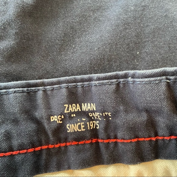 Zara Slim Fit Navy Pant - Picture 7 of 7